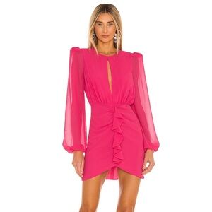 Revolve NBD Arijana Mini Dress in Hot Pink